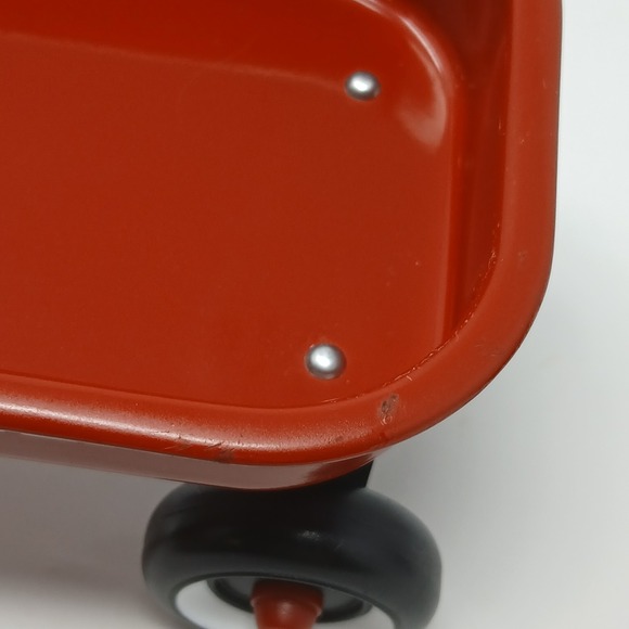Radio Flyer Red Wagon Metal Decorative Small Toy Model Collectible Vintage Plush - Picture 7 of 10